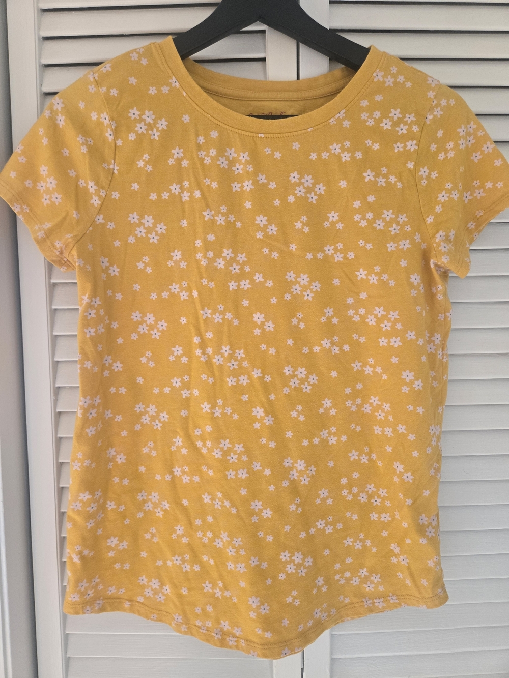 Cat & Jack Yellow Floral Short Sleeve Tee